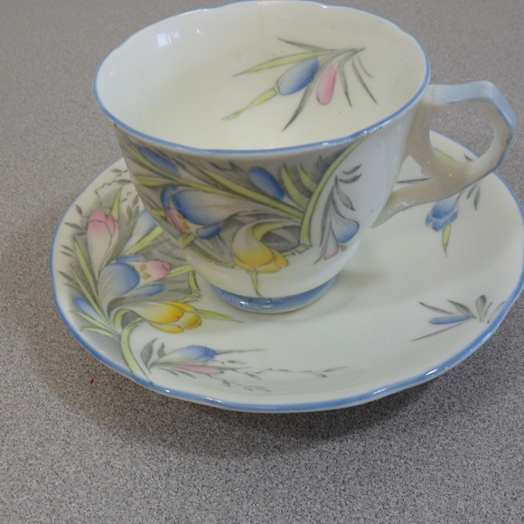 Other - Royal Stafford Vintage Crocus Cup and Saucer, Blue